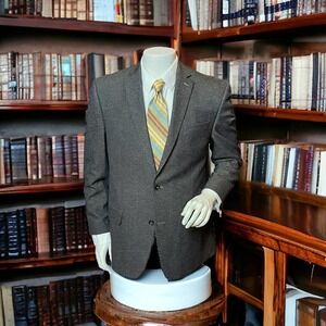 Michael Kors Blazer Men’s Forest Green Sport Coat Poly Spandex Blend Size 42R